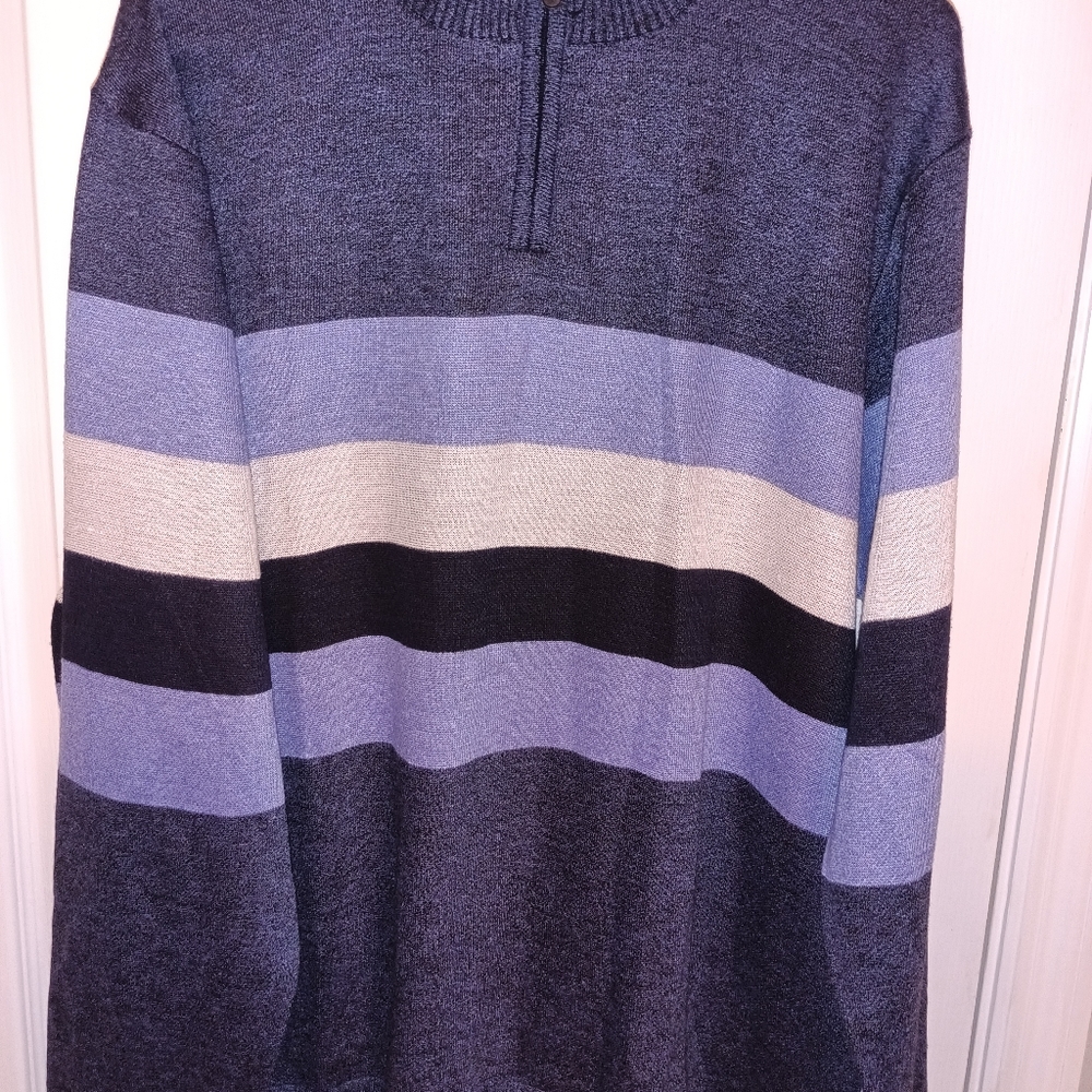 True Rock Quarter Zip Gray Sweater